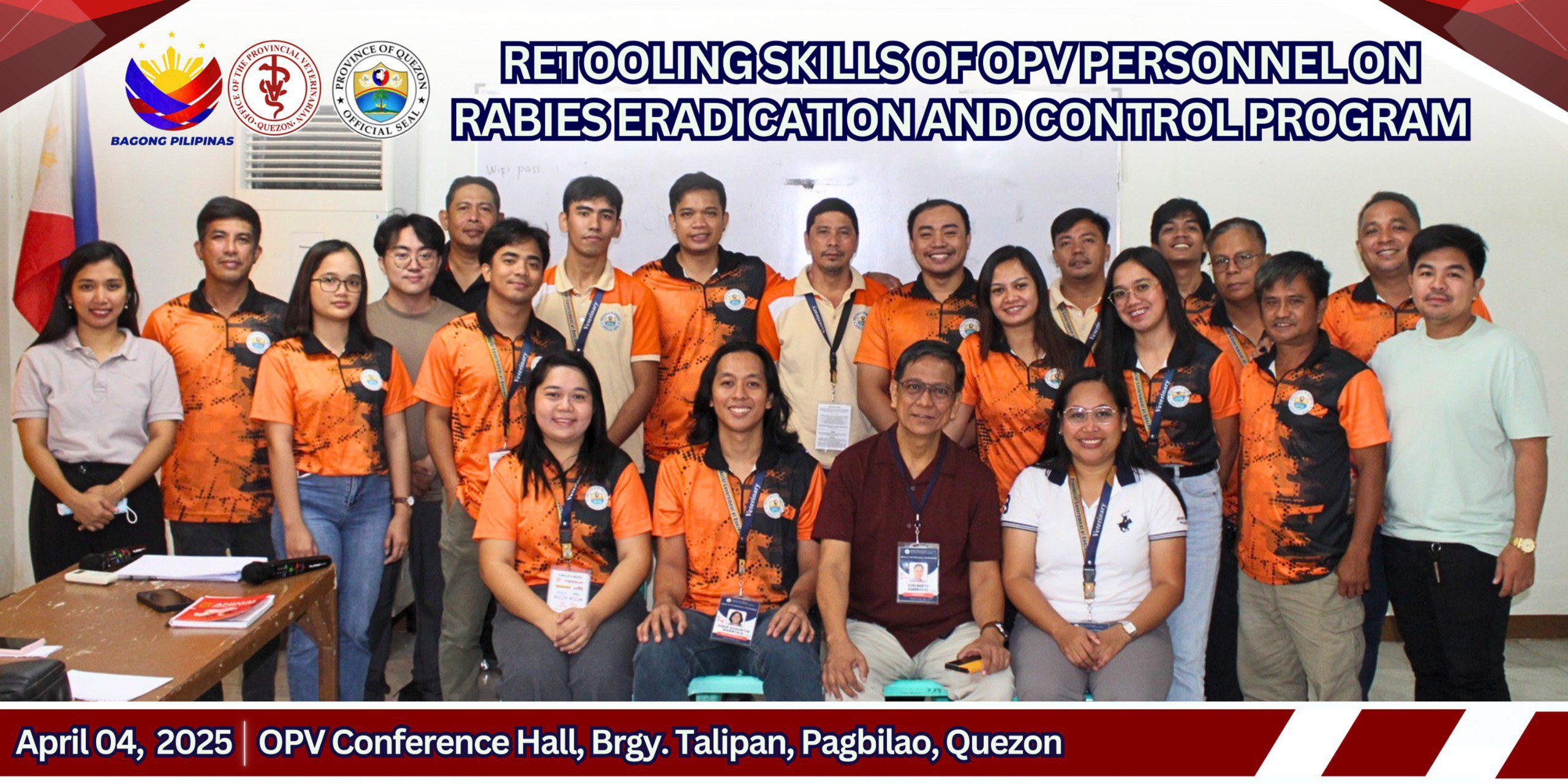 Retooling Skills of OPV Personnel on Rabies Eradication and Control Program | April 14, 2025