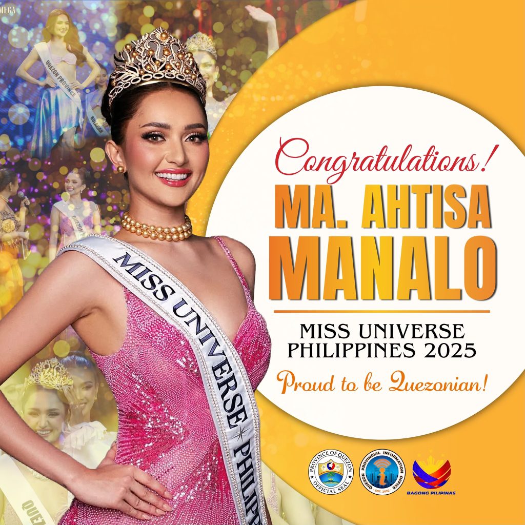 Congratulations! Ma. Ahtisa Manalo, Miss Universe Philippines 2025