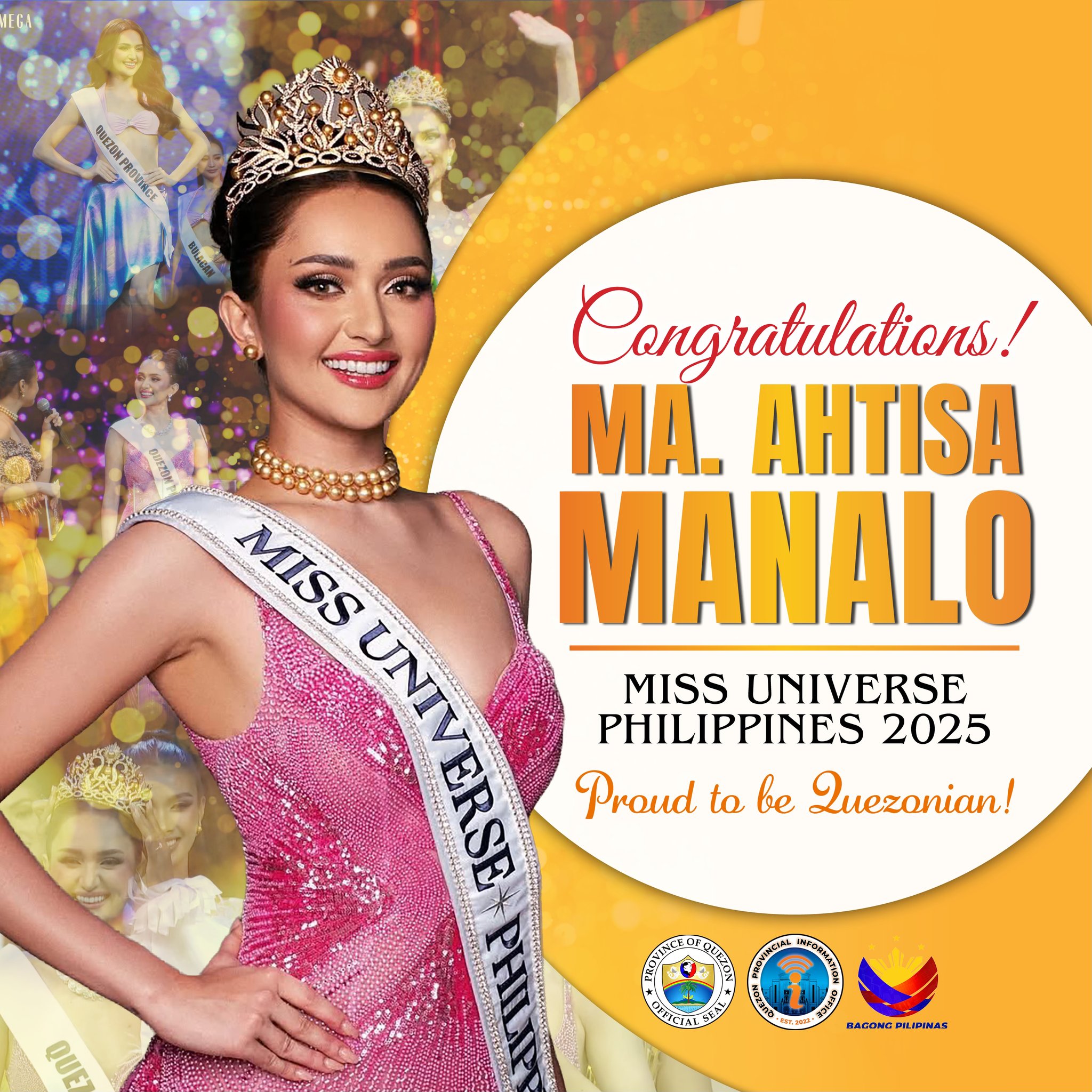 Congratulations! Ma. Ahtisa Manalo, Miss Universe Philippines 2025