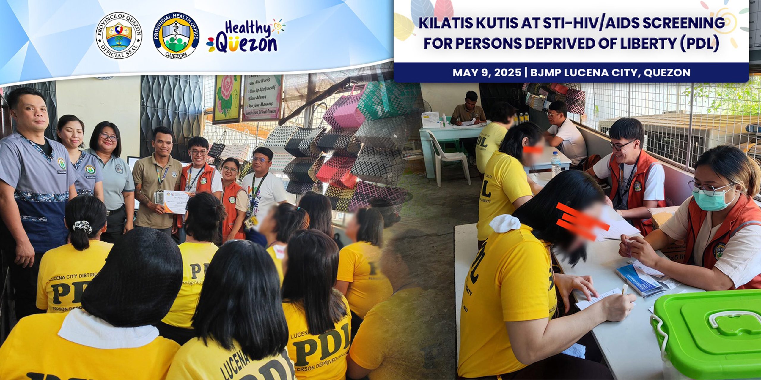 Kilatis Kutis at STI-HIV/AIDS Screening for Persons Deprived of Liberty (PDL) | May 16, 2025
