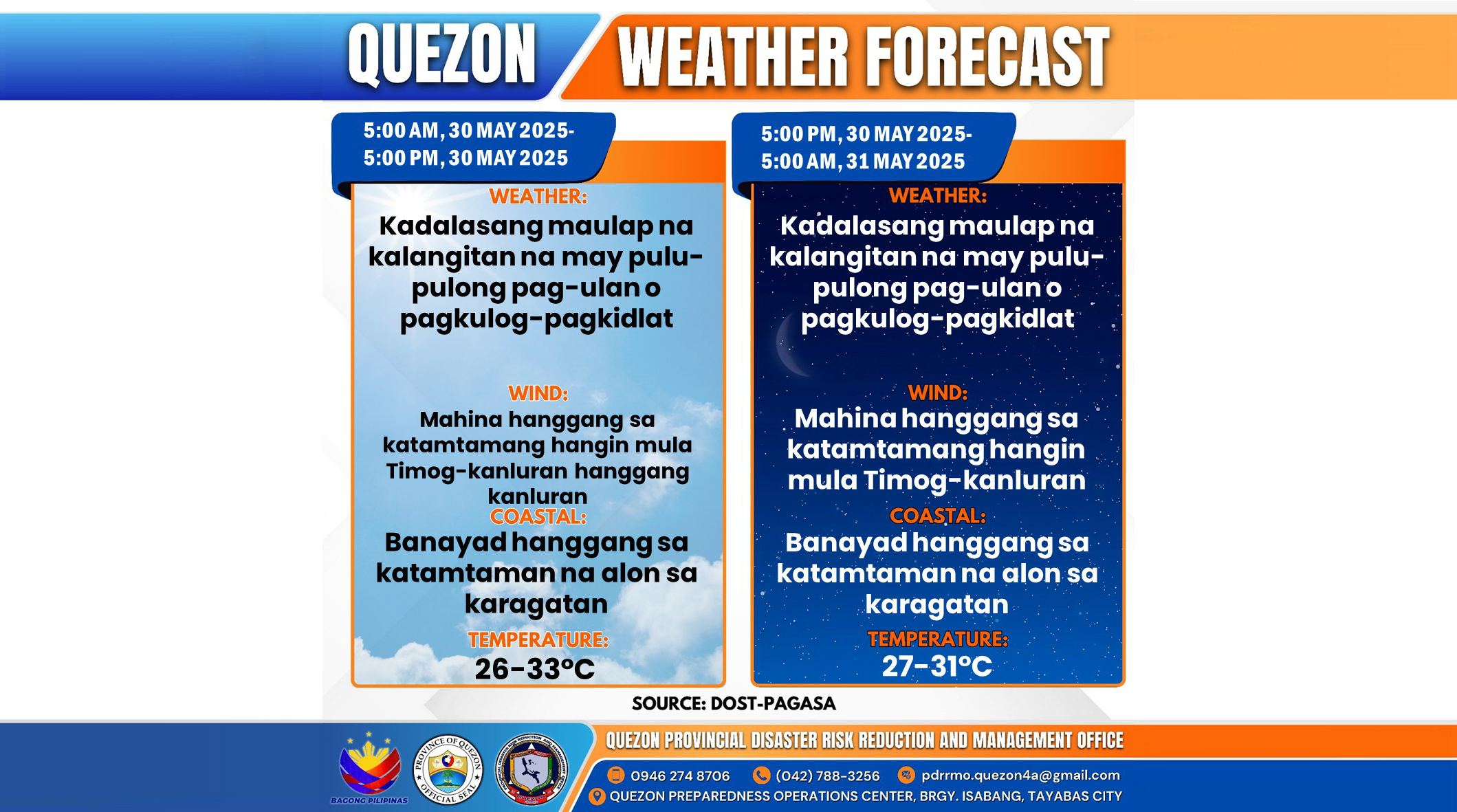 Weather Forecast | May 30, 2025