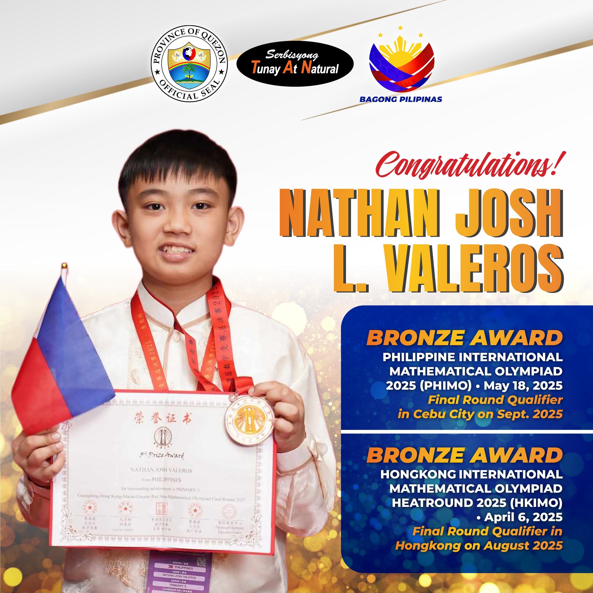 Congratulations Nathan Josh L. Valeros | May 31, 2025